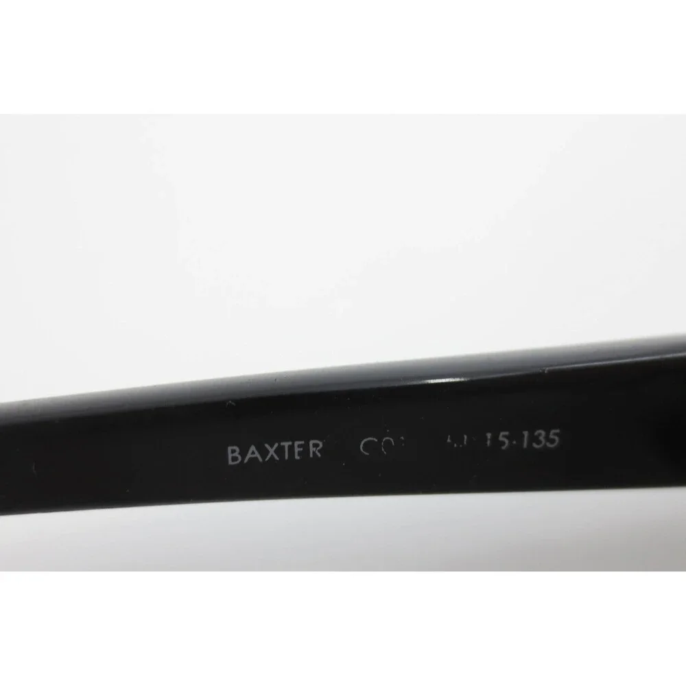 Nicole Miller Baxter Black Rectangular Eyeglasses Frames Silver Floral Cross